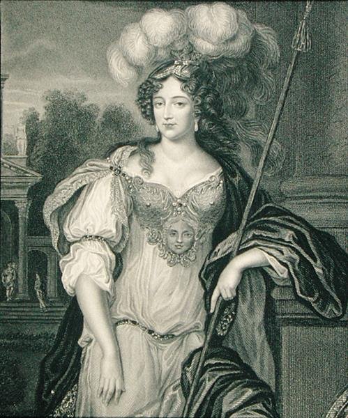 Portrét Frances Teresy Stuartové (1647-1702), vévodkyně z Richmondu a Lennoxu, z knihy "Lodge