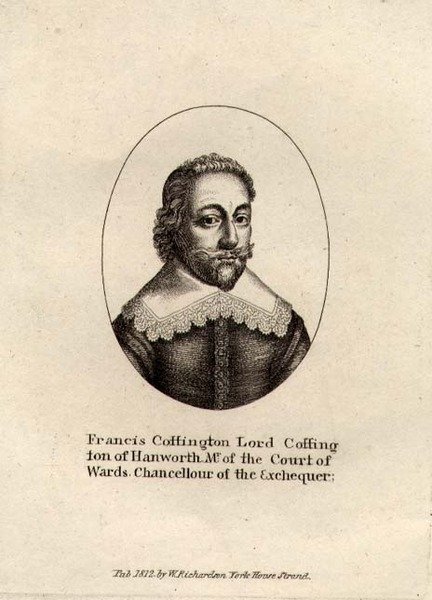 Portrét Francise Cottingtona, hospoda barona Cottingtona (asi 1578-1652). 1812 (rytina) od English School