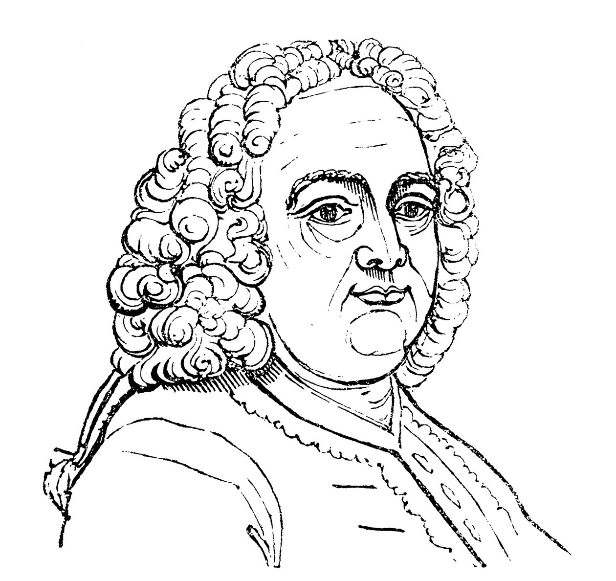 Portrét George Frederica Haendela (rytina) od English School
