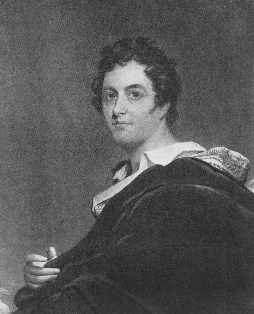 Portrét George Gordona, 6. lorda Byrona z Rochdale (1788-1824) od English School