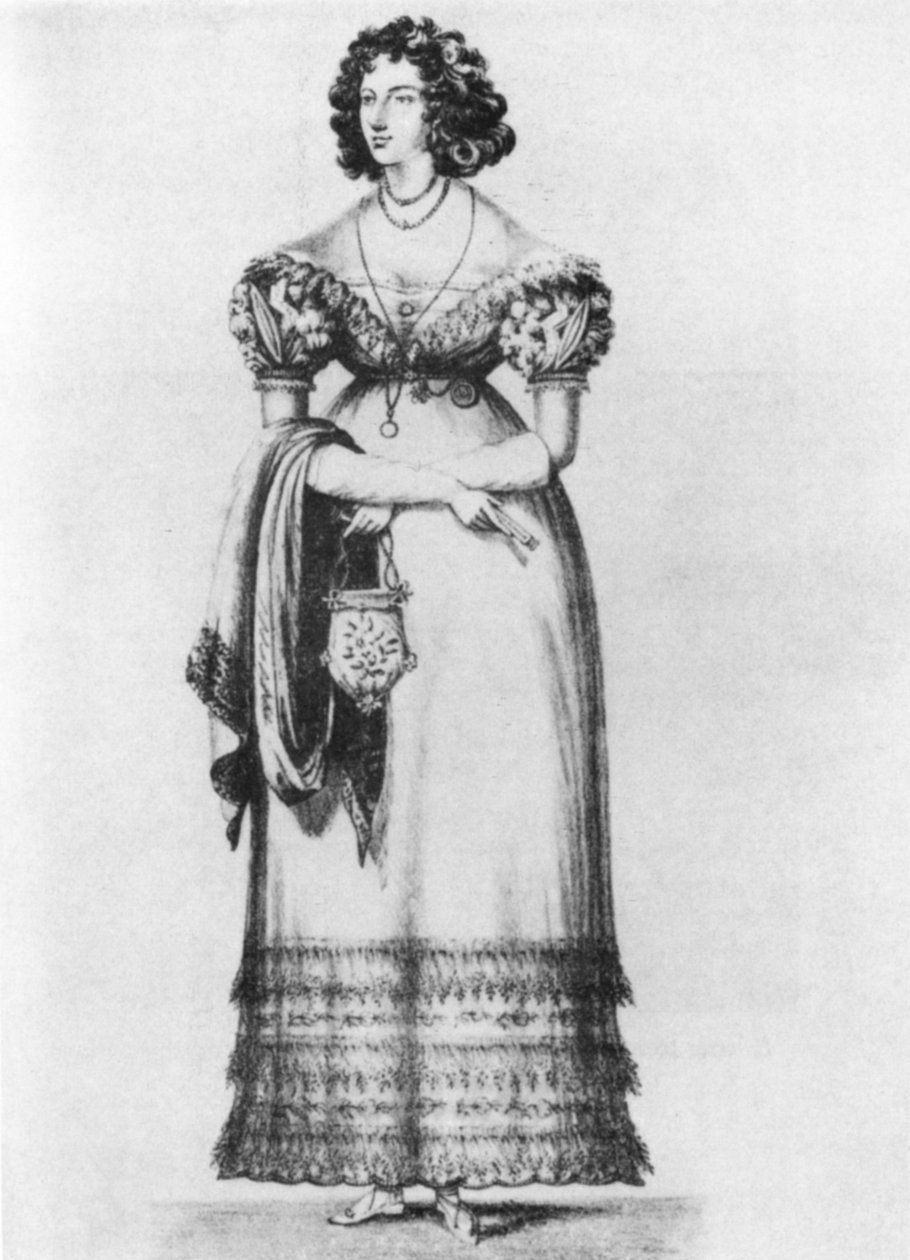 Portrét Harriette Wilson (1789-1846) od English School