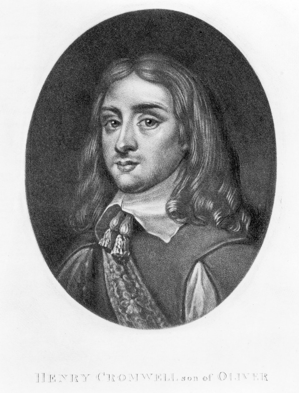 Portrét Henryho Cromwella (1628-74), vyryl Richard Earlom (1743-1822) a Charles Turner (asi 1773-1857) (mezzotinta) od English School