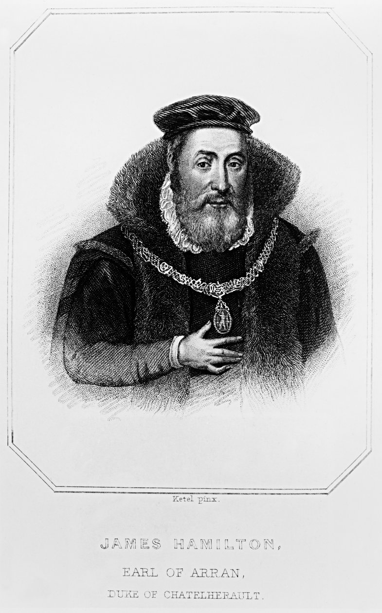 Portrét Jamese Hamiltona (1517-1575) 2. hrabě z Arranu, z 