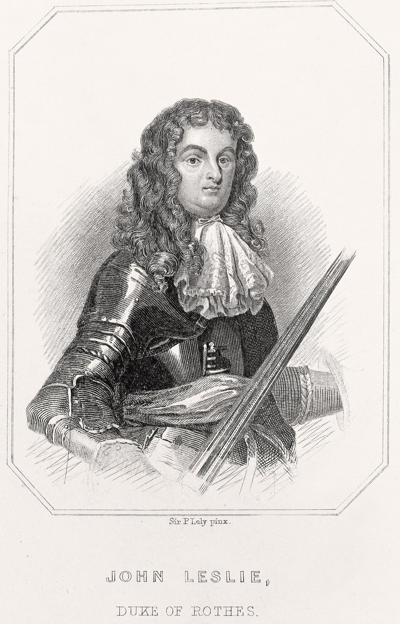Portrét Johna Leslieho, vévody z Rothes, 1835 od English School