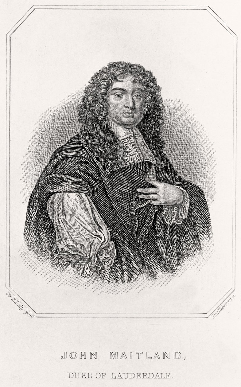 Portrét Johna Maitlanda, vévody z Lauderdale, 1835 od English School