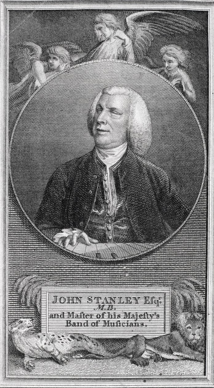Portrét Johna Stanleyho (1712-1786) od English School