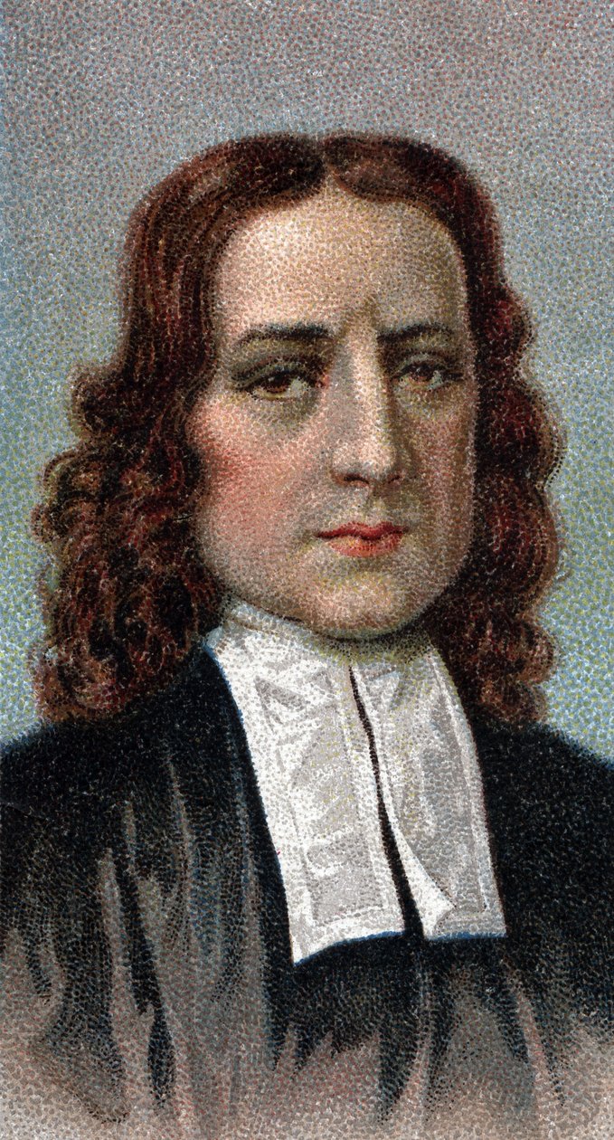 Portrét Johna Wesleyho 1703-1791 - Ze série "" Leaders of Men "" - Chromolitografie - Anglická škola, 20. století - od English School