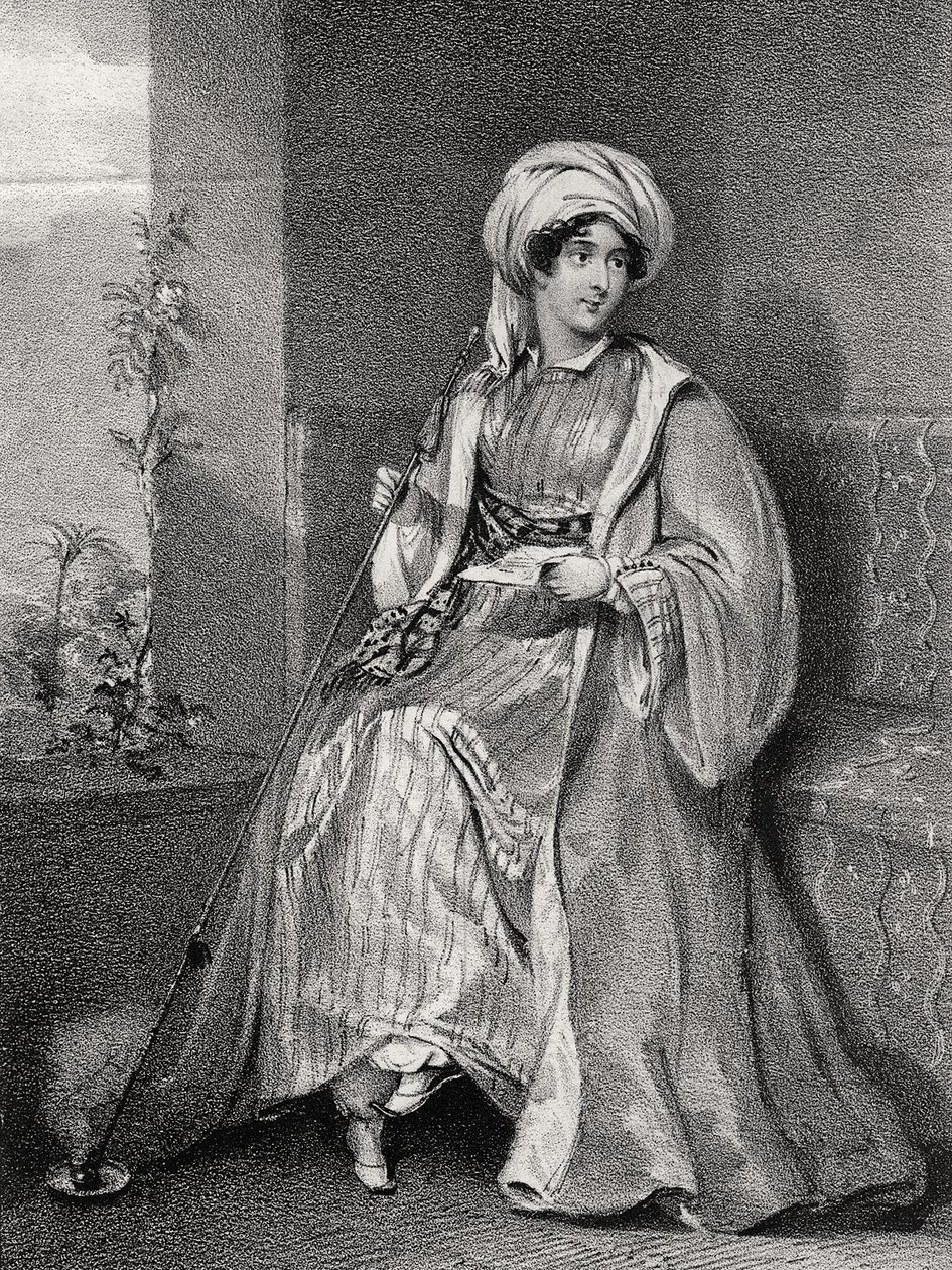 Portrét lady Hester Stanhopeové, od English School