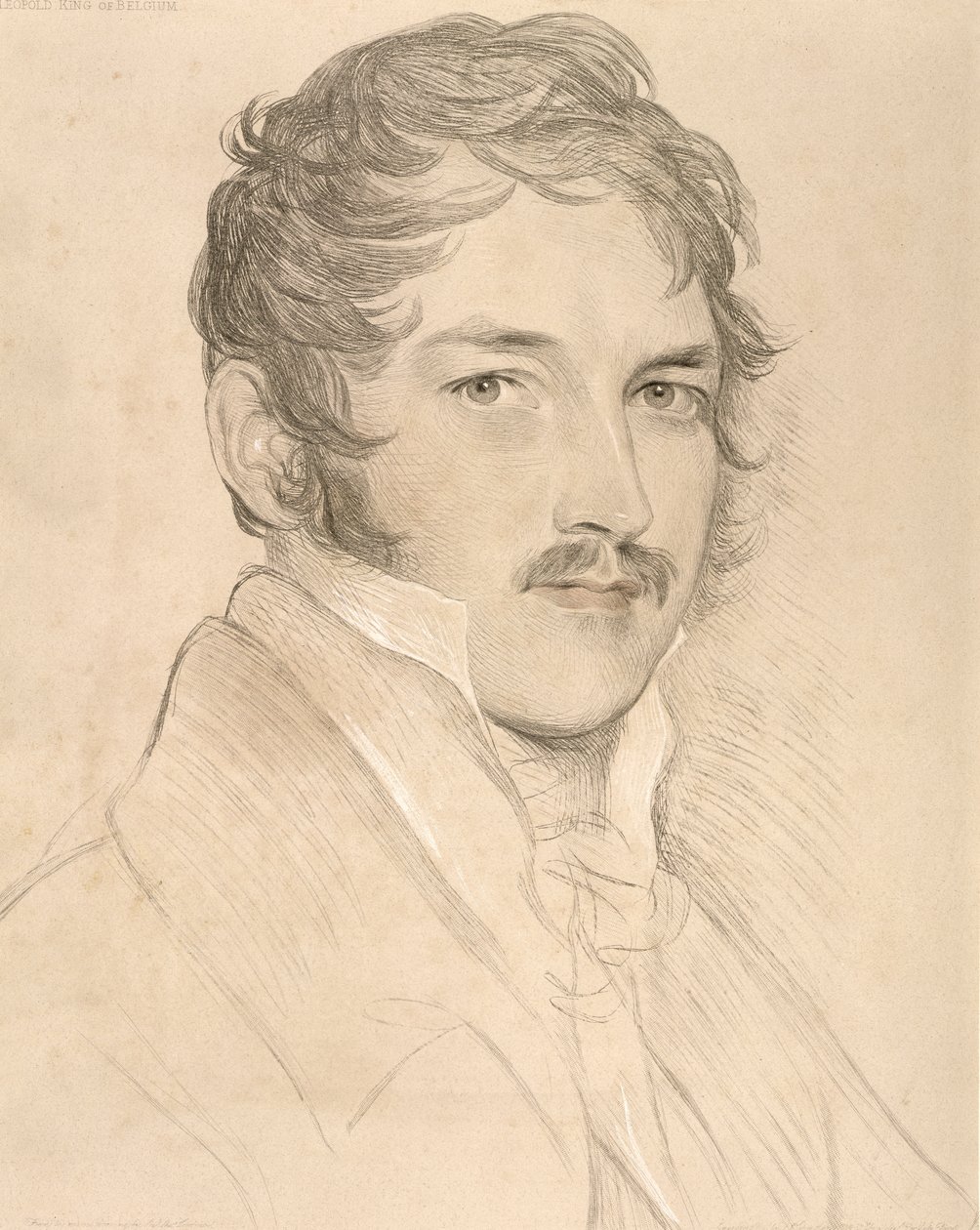 Portrét Leopolda I. (1790-1865) ze Saxe-Cobourg-Gotha od English School