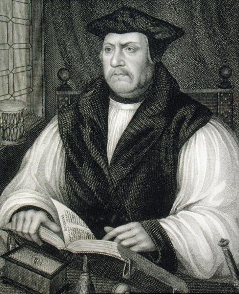 Portrét Matthewa Parkera (1504-75), z knihy "Lodge