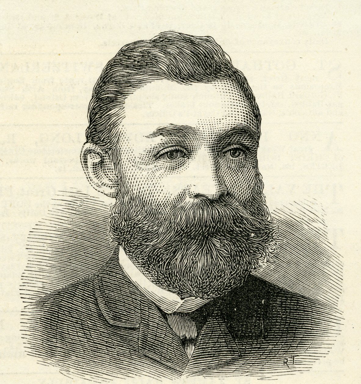 Portrét pana R. Urwina, tajemníka Tyne Improvement Commissioners, 1884 od English School