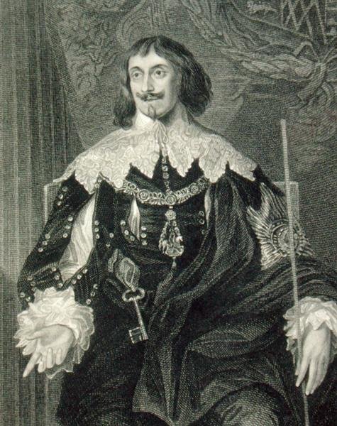 Portrét Philipa Herberta (1584-1650), 1. hraběte z Montgomery, z knihy "Lodge