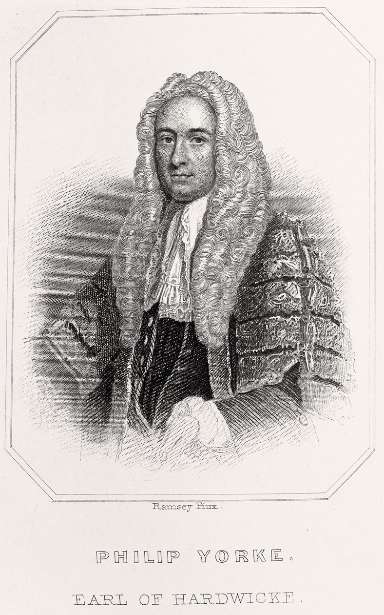 Portrét Philipa Yorkea, hraběte z Hardwicke, 1835 od English School
