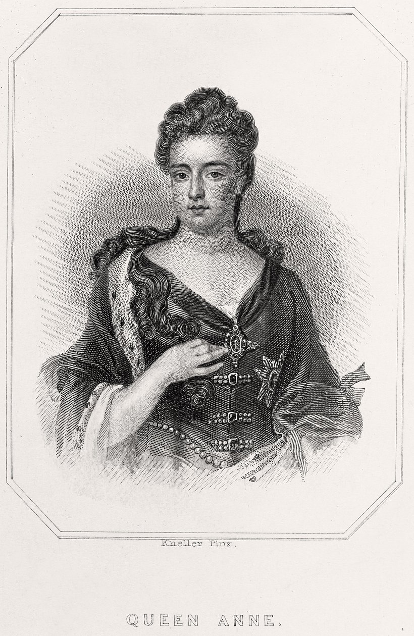 Portrét královny Anny, 1835 od English School