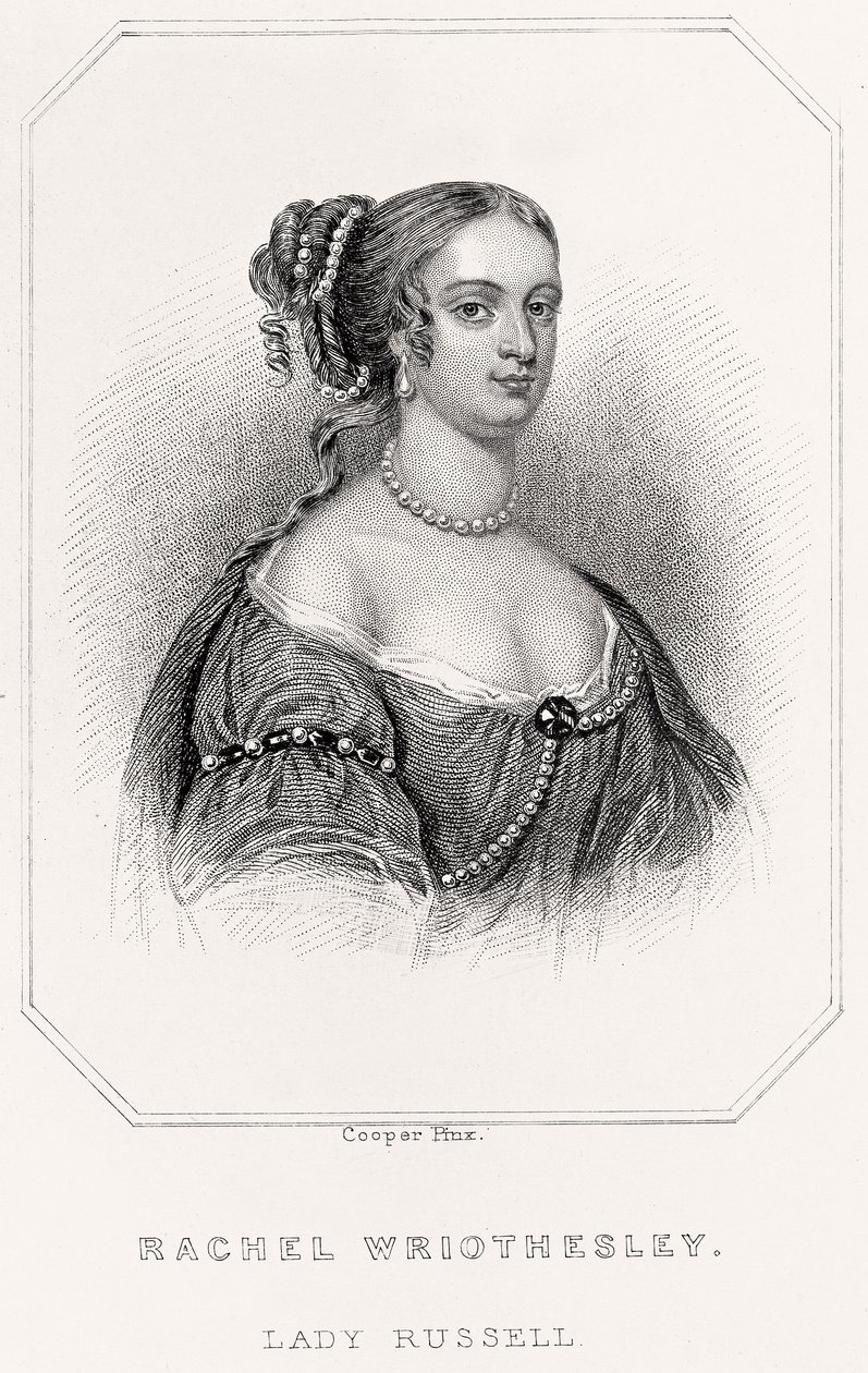 Portrét Rachel Wriothesley, Lady Russell, 1835 od English School