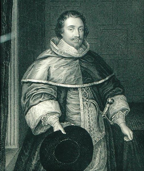 Portrét Ralpha Hoptona (1596-1652) Baron Hopton, z 