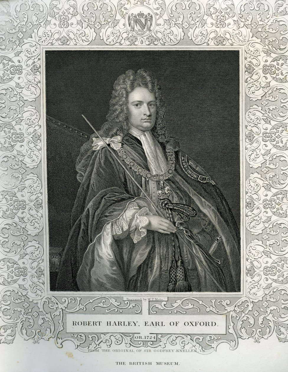 Portrét Roberta Harleyho, prvního hraběte z Oxfordu (1671-1724) od English School
