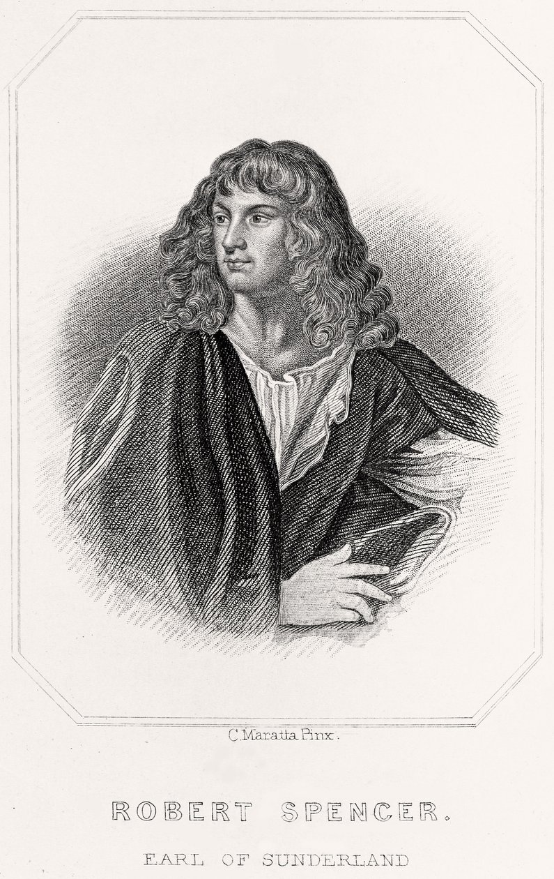 Portrét Roberta Spencera, hraběte ze Sunderlandu, 1835 od English School