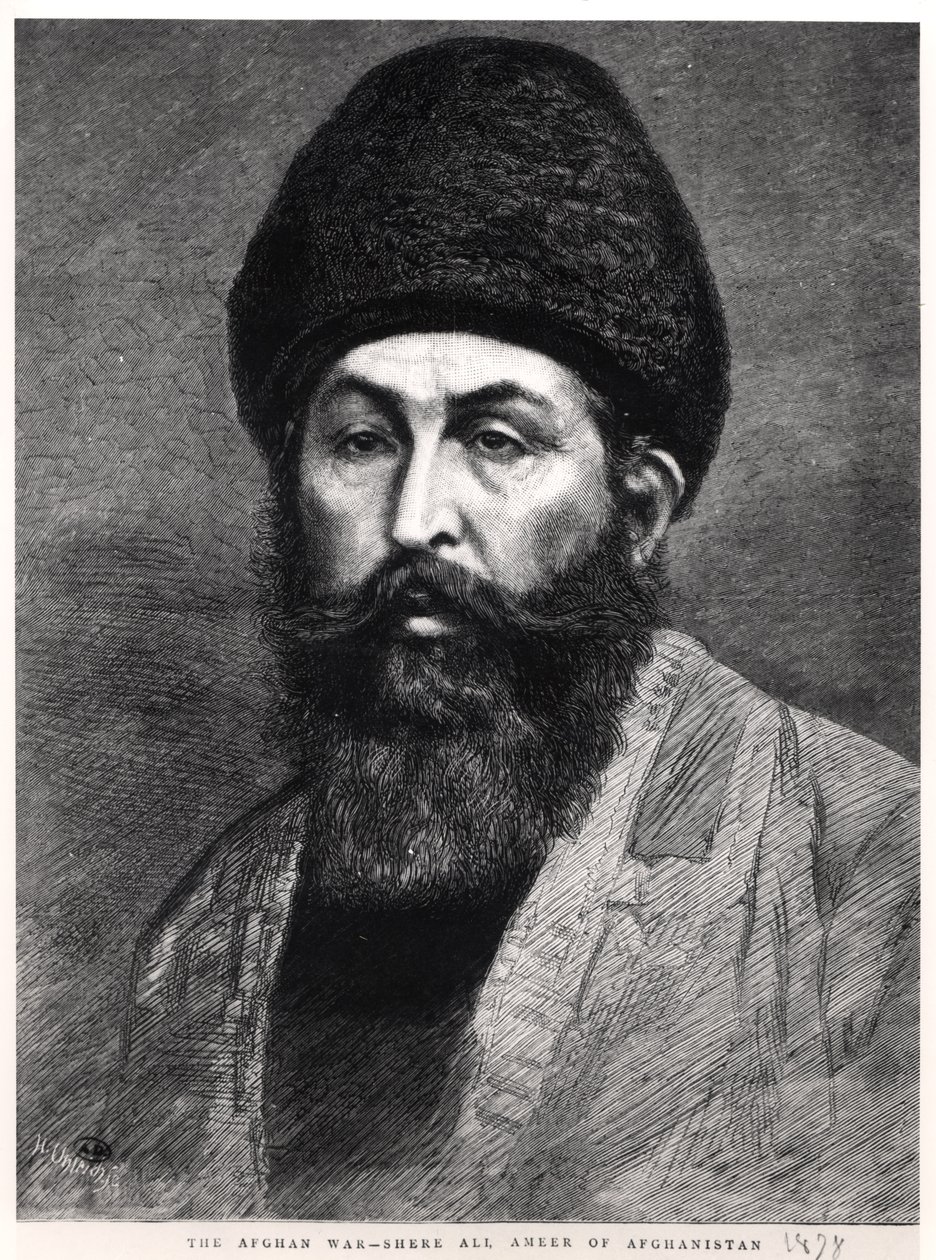 Portrét afghánského emíra Šíra Alího Chána (1825-1979), 1878 od English School