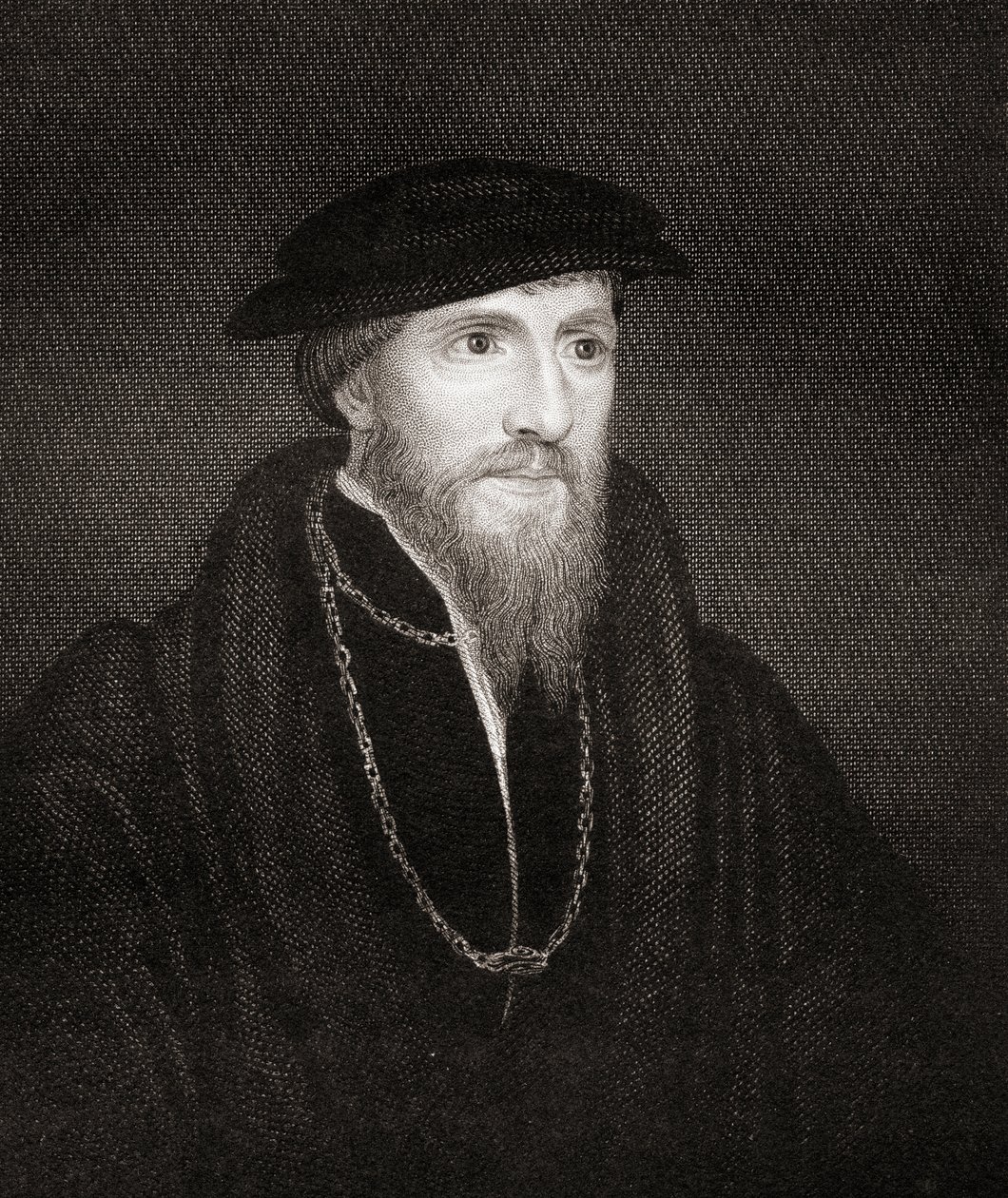 Portrét sira Anthonyho Dennyho (1501-49) z Lodges British Portraits, 1823 od English School