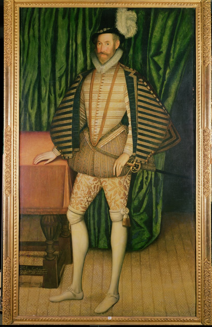 Portrét sira Jeroma Bowese († 1616), velvyslance u cara Ruska, 1583 od English School