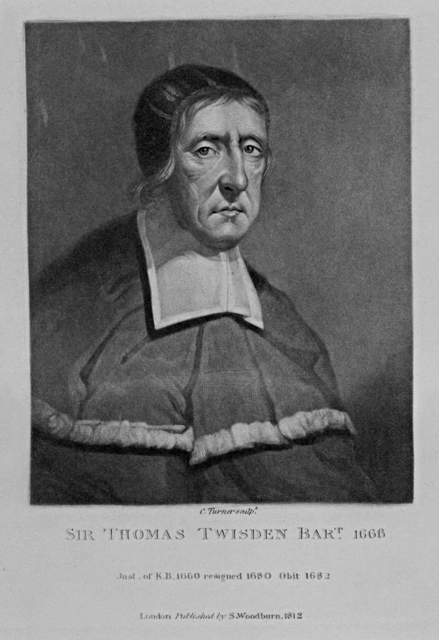 Portrét sira Thomase Twisdena, z „Postavy slavné v britské historii“, 1815 od English School