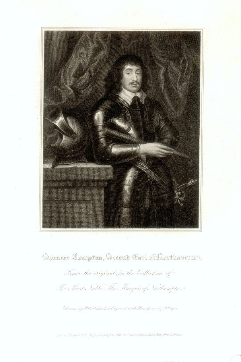 Portrét Spencera Comptona, 2. hraběte z Northamptonu od English School