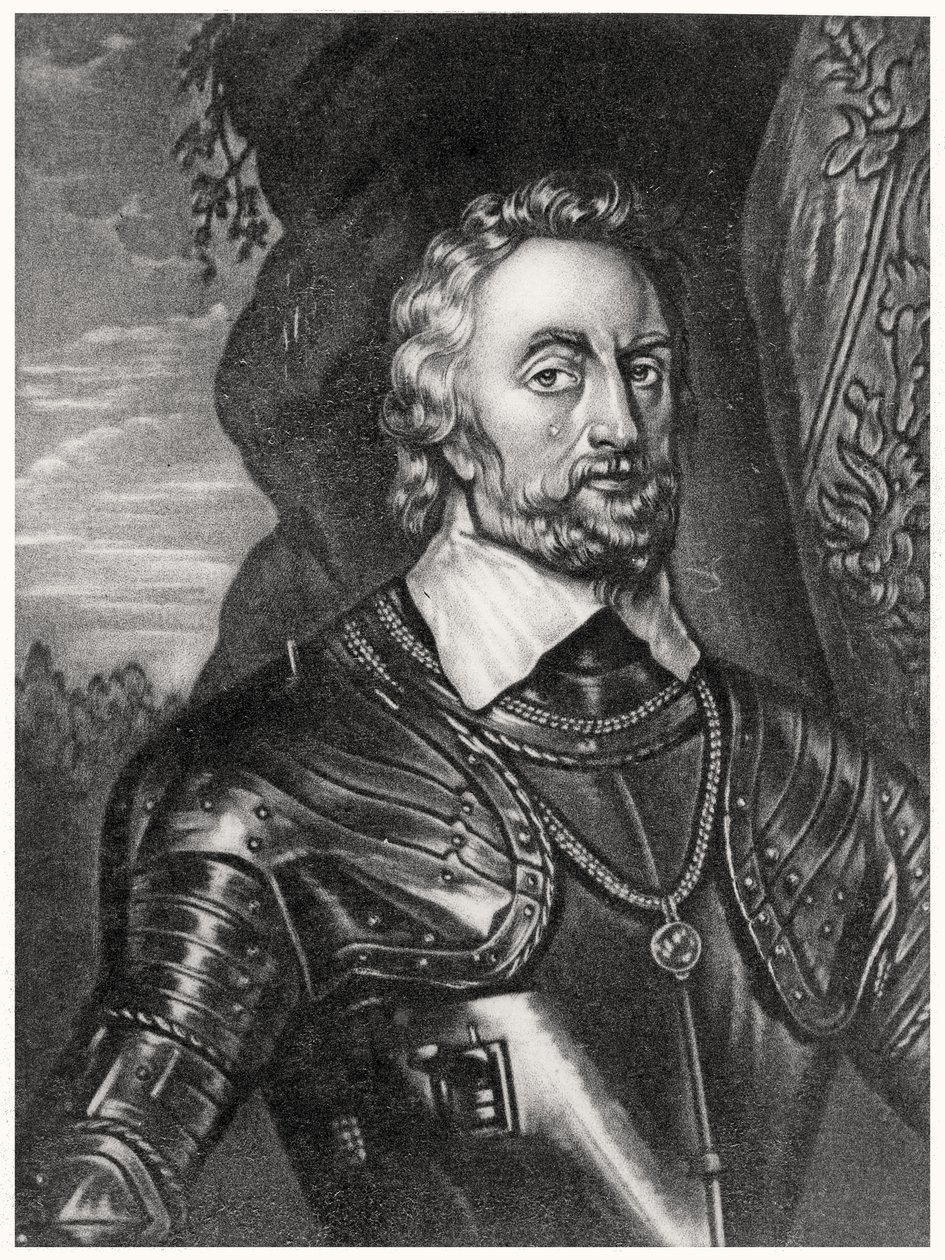Portrét Thomase Howarda, hraběte z Arundel (1585-1646) vyrytý Richardem Earlomem (1743-1822) a Charlesem Turnerem (asi 1773-1857) z Illustrious Characters in British History (mezzotinta) od English School