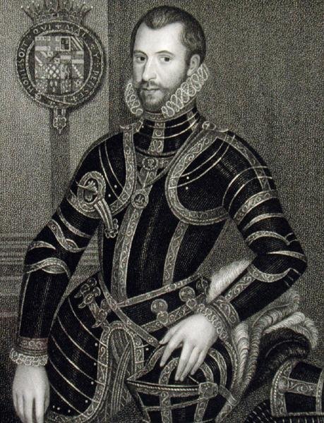 Portrét Waltera Devereuxe (1541-76), z knihy "Lodge