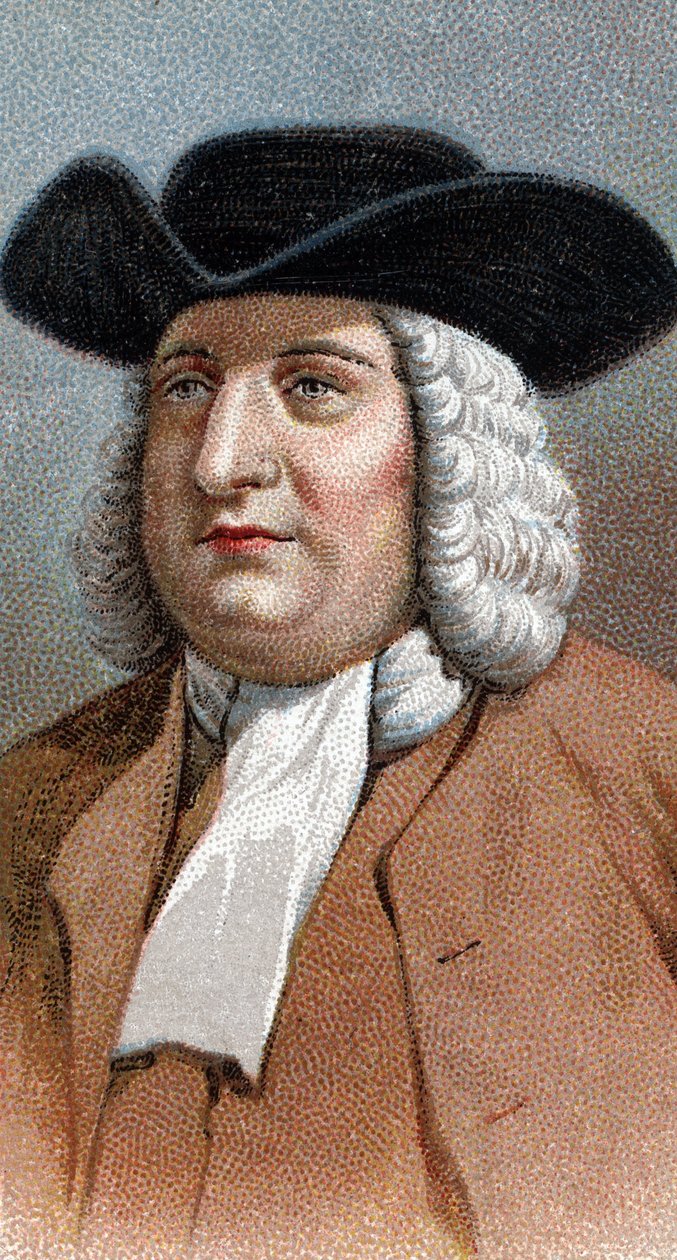 Portrét Williama (Guillaume) Penna (1644-1718) - Ze série "" Leaders of Men "" - Chromolitografie - Anglická škola, 20. století - od English School
