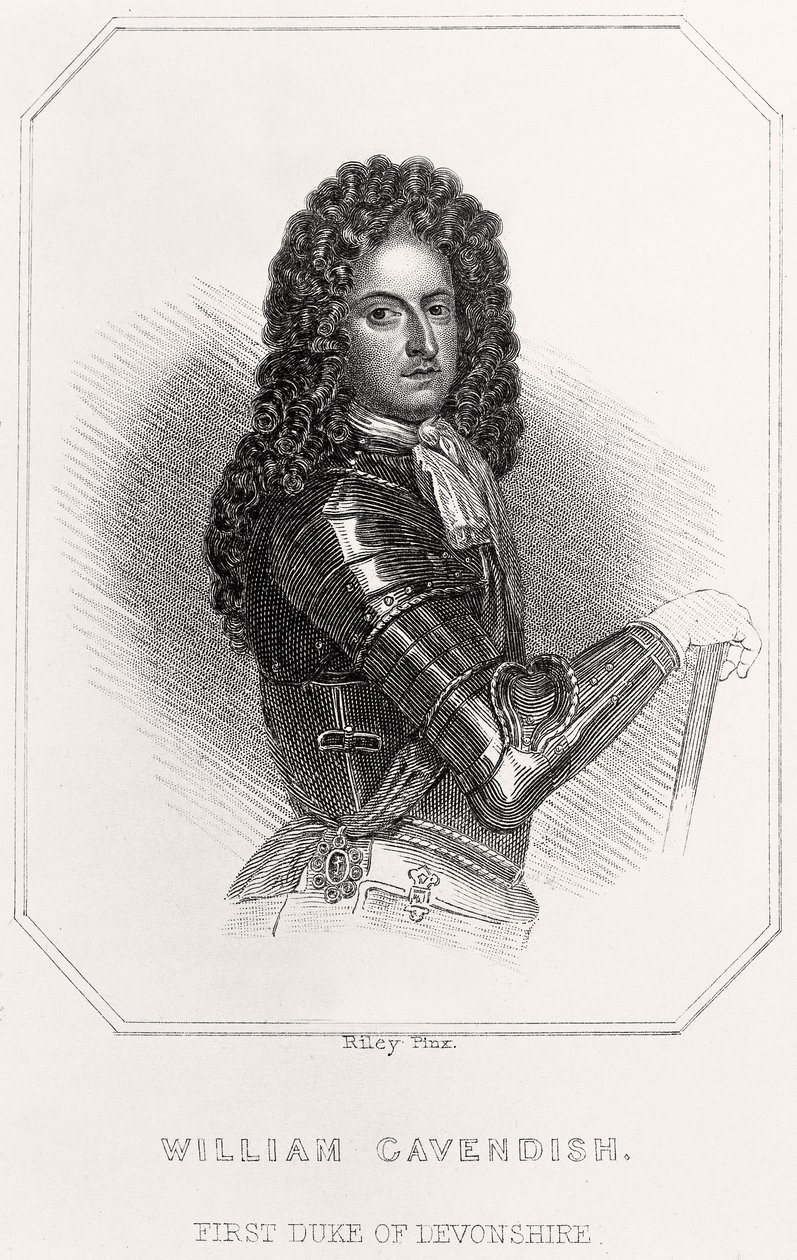 Portrét Williama Cavendishe, 1. vévody z Devonshire, 1835 od English School