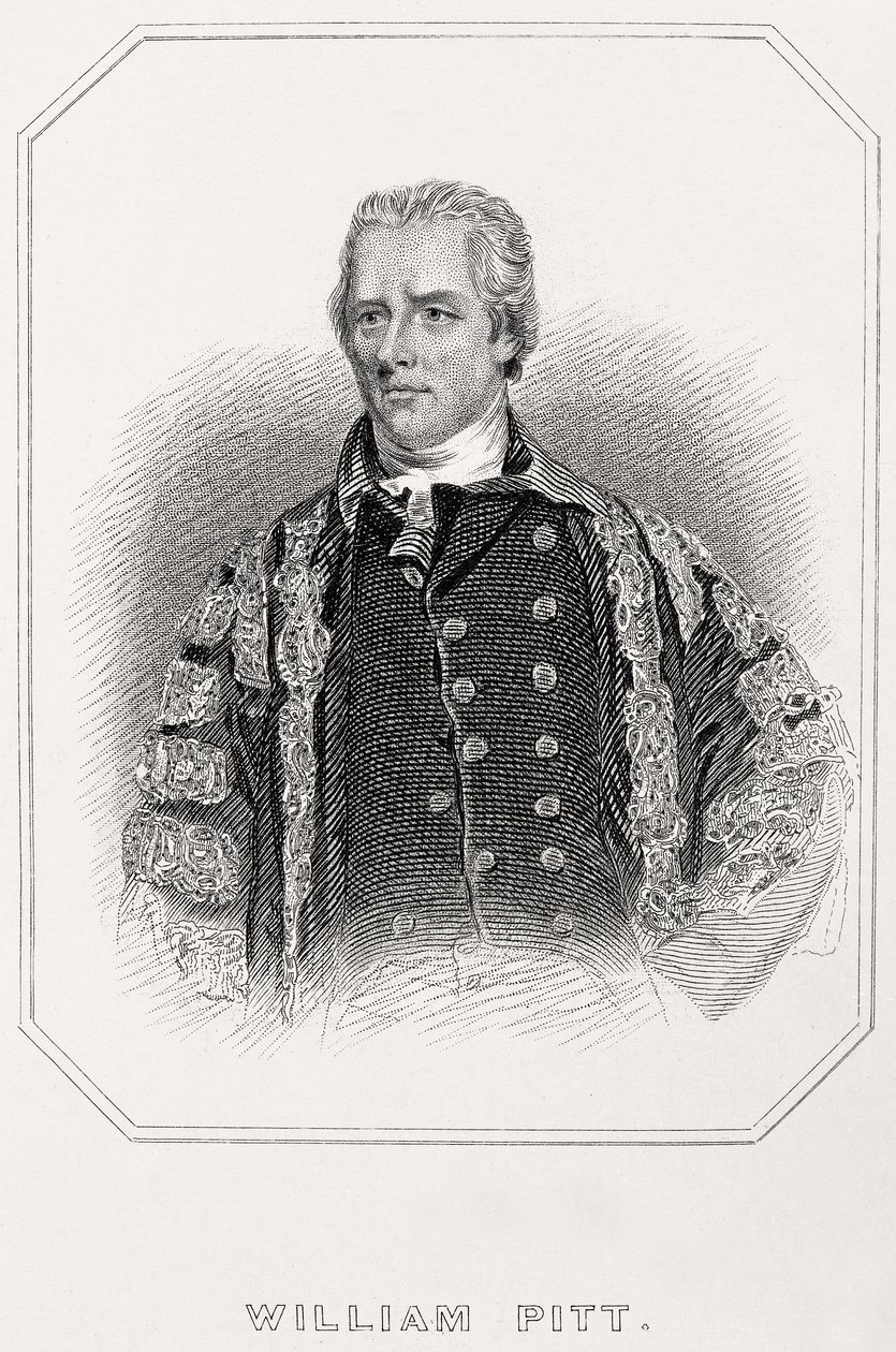 Portrét Williama Pitta, 1835 od English School
