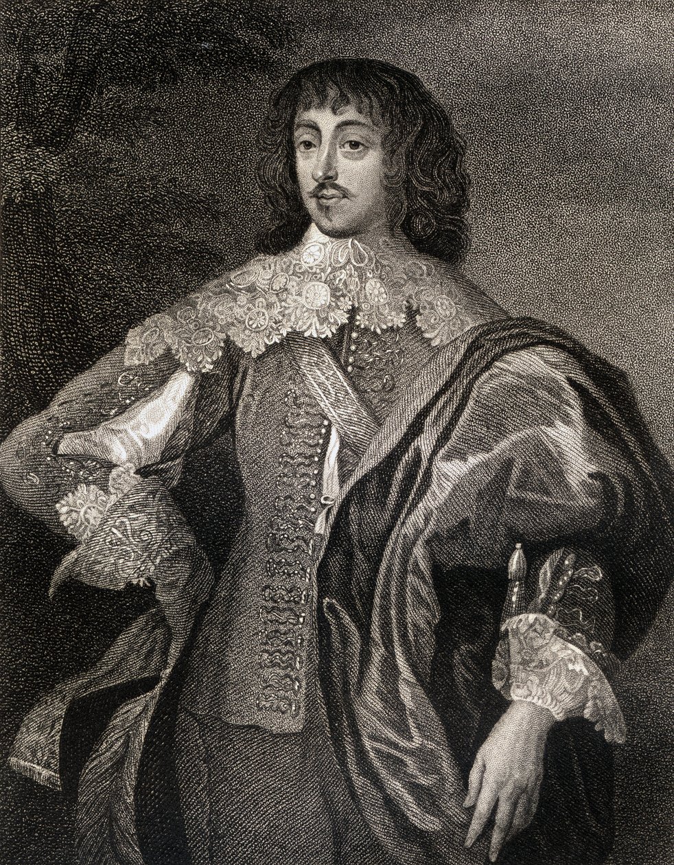 Portrét Williama Villierse (1613-43) vikomt Grandison, z Lodges British Portraits, 1823 od English School