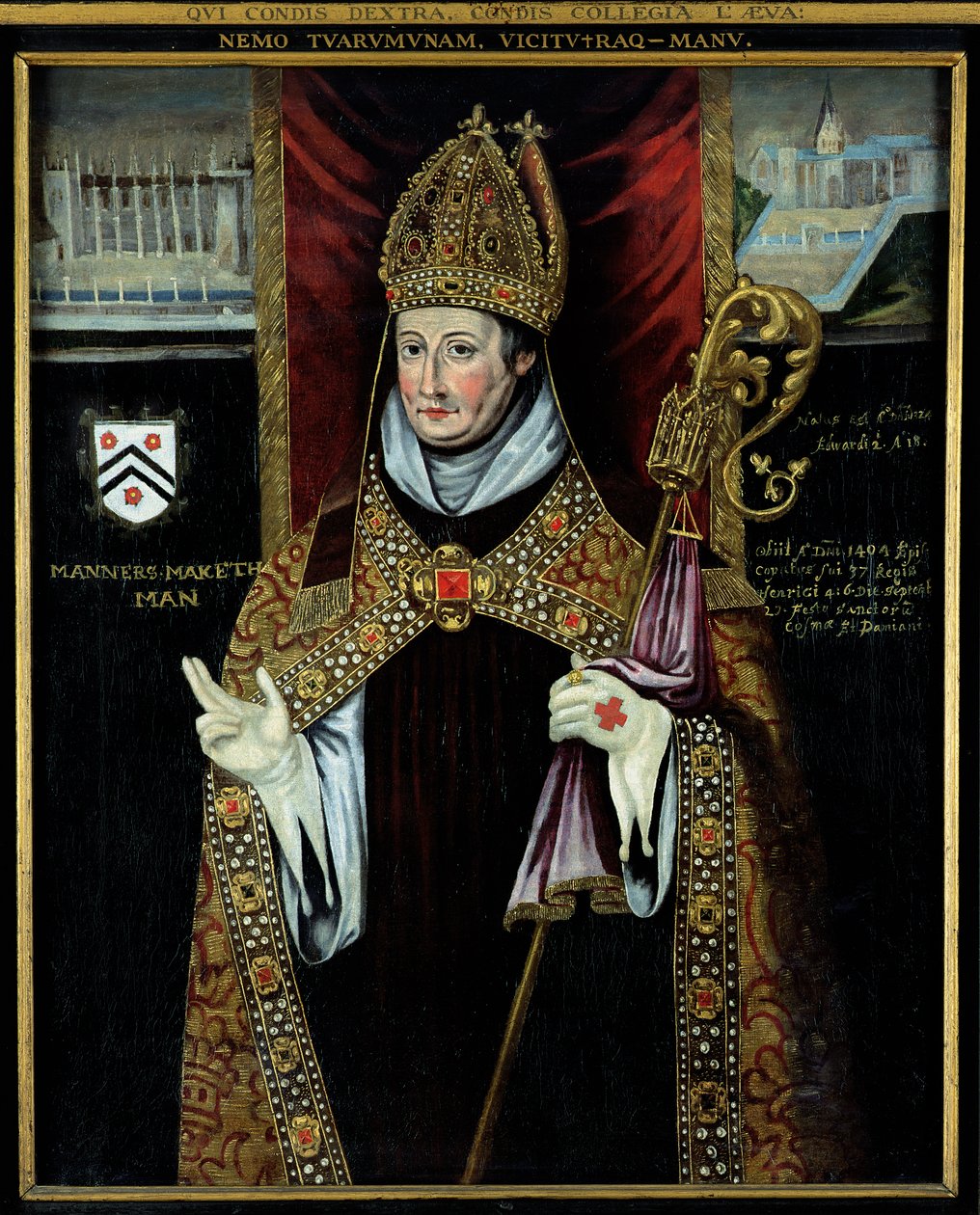 Portrét Williama z Wykehamu (1325-1404) od English School