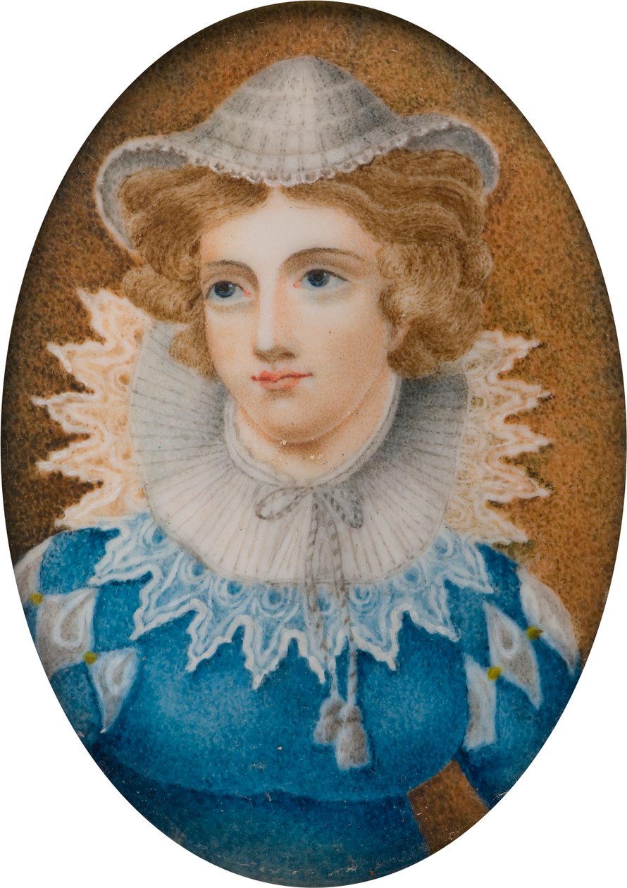 Portrét dámy, o které se říká, že je Mary Queen of Scots, c.1800-99 (olej na plátně) od English School