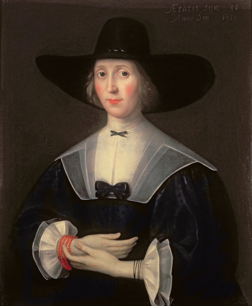 Portrét dámy v černém, 1638 od English School