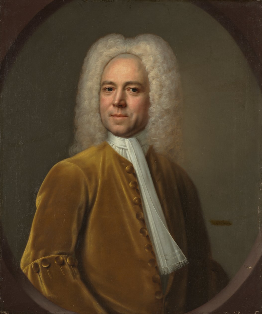 Portrét muže, asi 1730 (olej na plátně) od English School