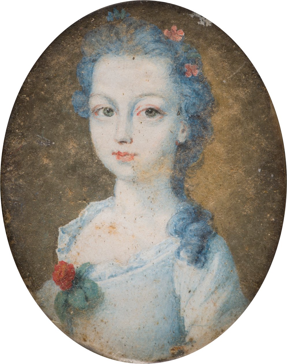 Portrét dámy, možná Margaret, hraběnka z Corku (1710-1758), kolem 1705-58 (olej na plátně) od English School