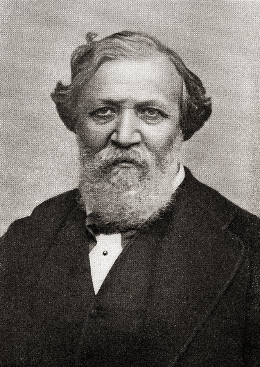 Portrét anglického básníka Roberta Browninga (1812-1989) od English School