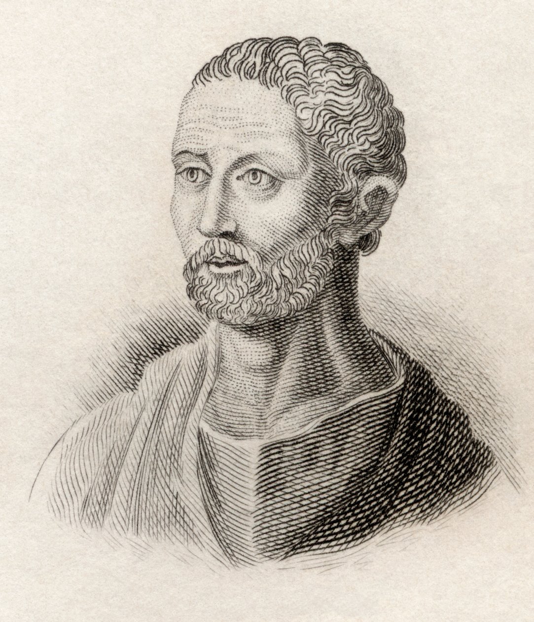 Posidonius z Apameie, z „Crabbes Historical Dictionary“, vydaného v roce 1825 od English School