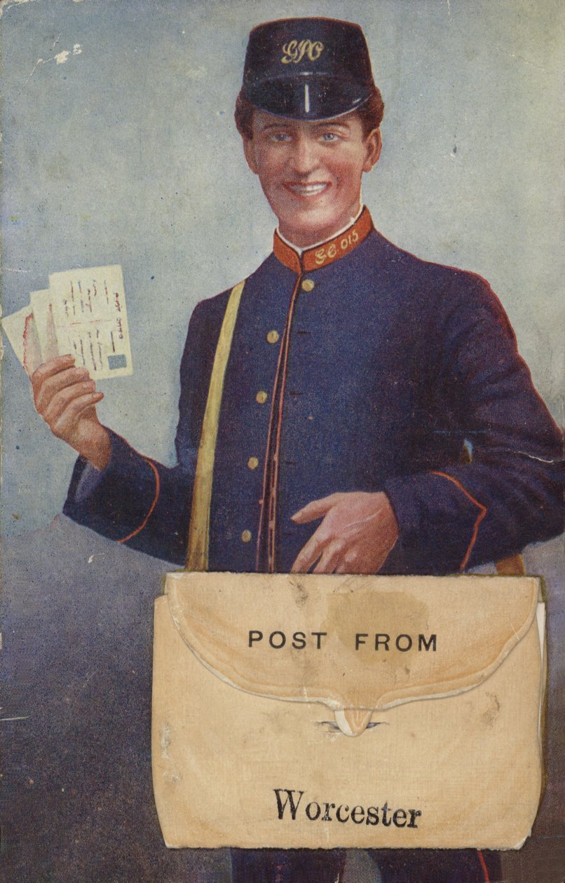 Pošta z Worcesteru (barevná litografie) od English School