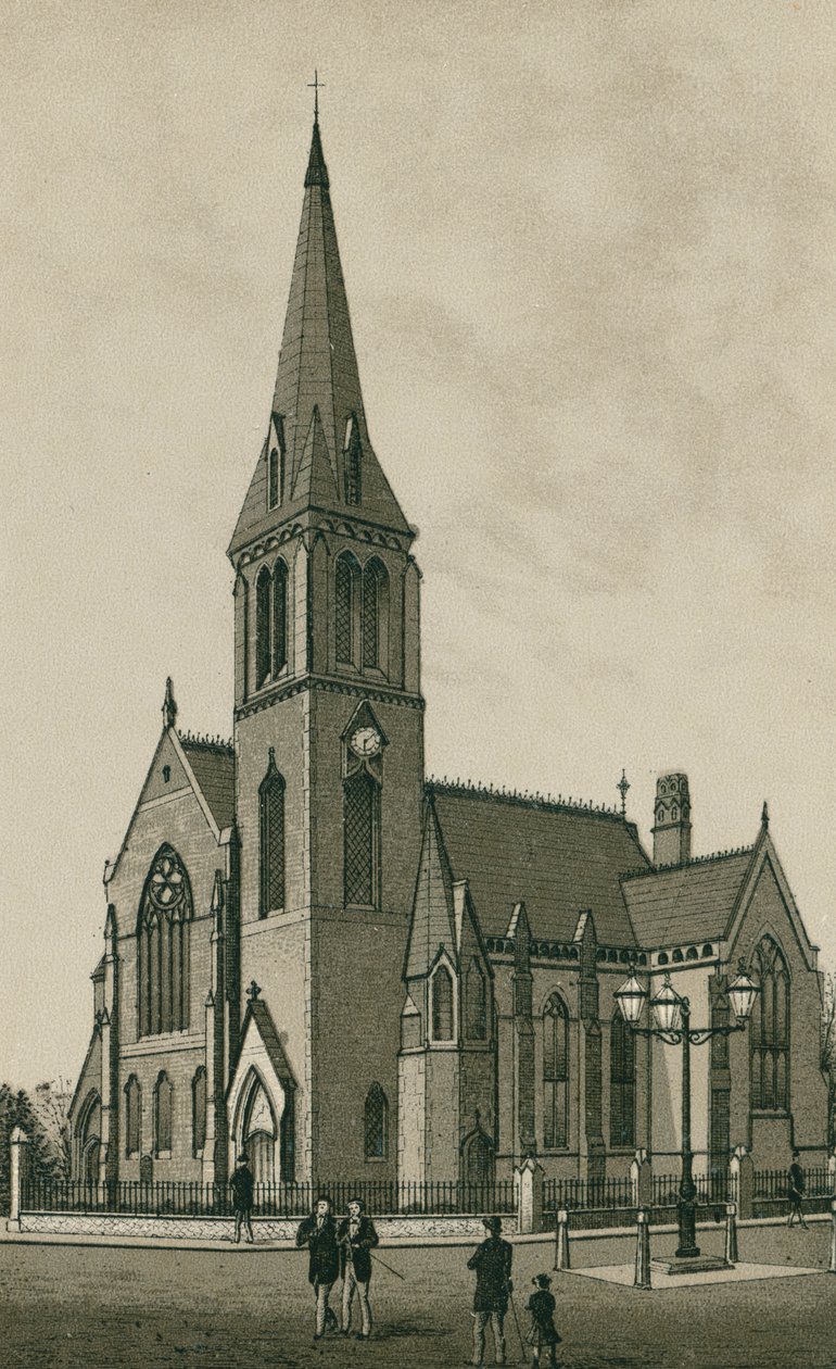 Presbyteriánský kostel, Ipswich (litografie) od English School