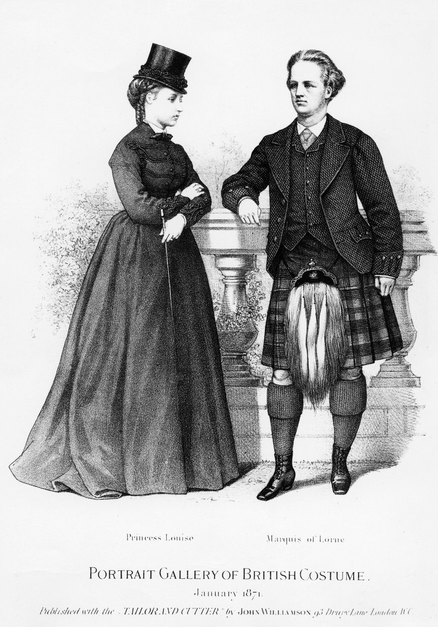 Princezna Louise a markýz z Lorne, 1871 od English School