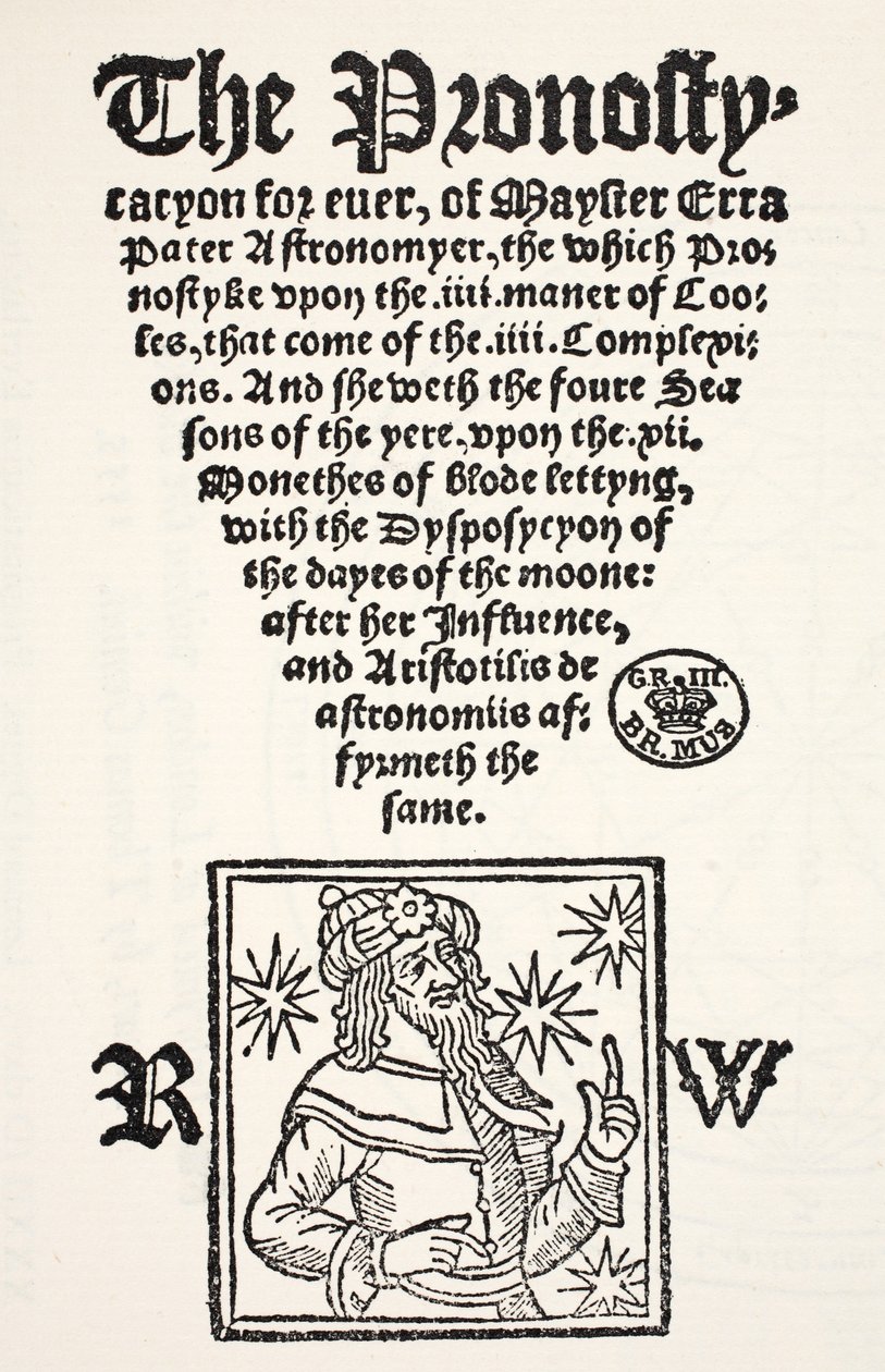 Prognóza na věky od Erry Pater, tisk R. Wyer od English School
