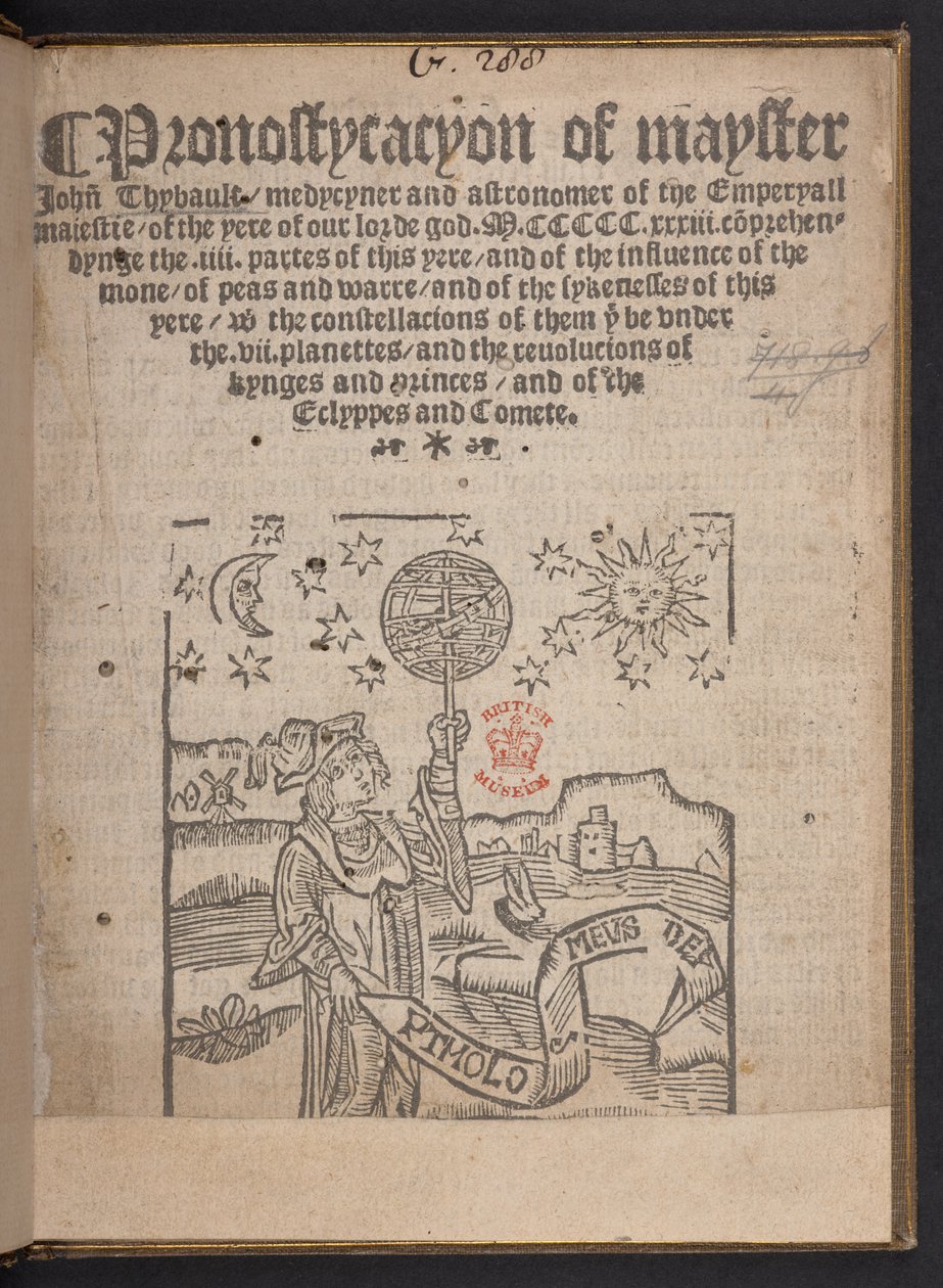 Pronostycacyon of mayster John Thybault od English School