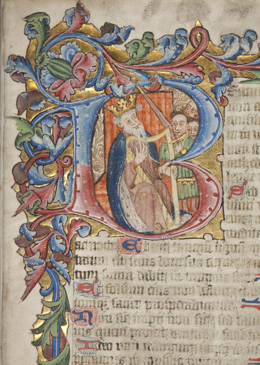 Žaltář se Sarumem používá kalendář, kolem 1425-75 od English School