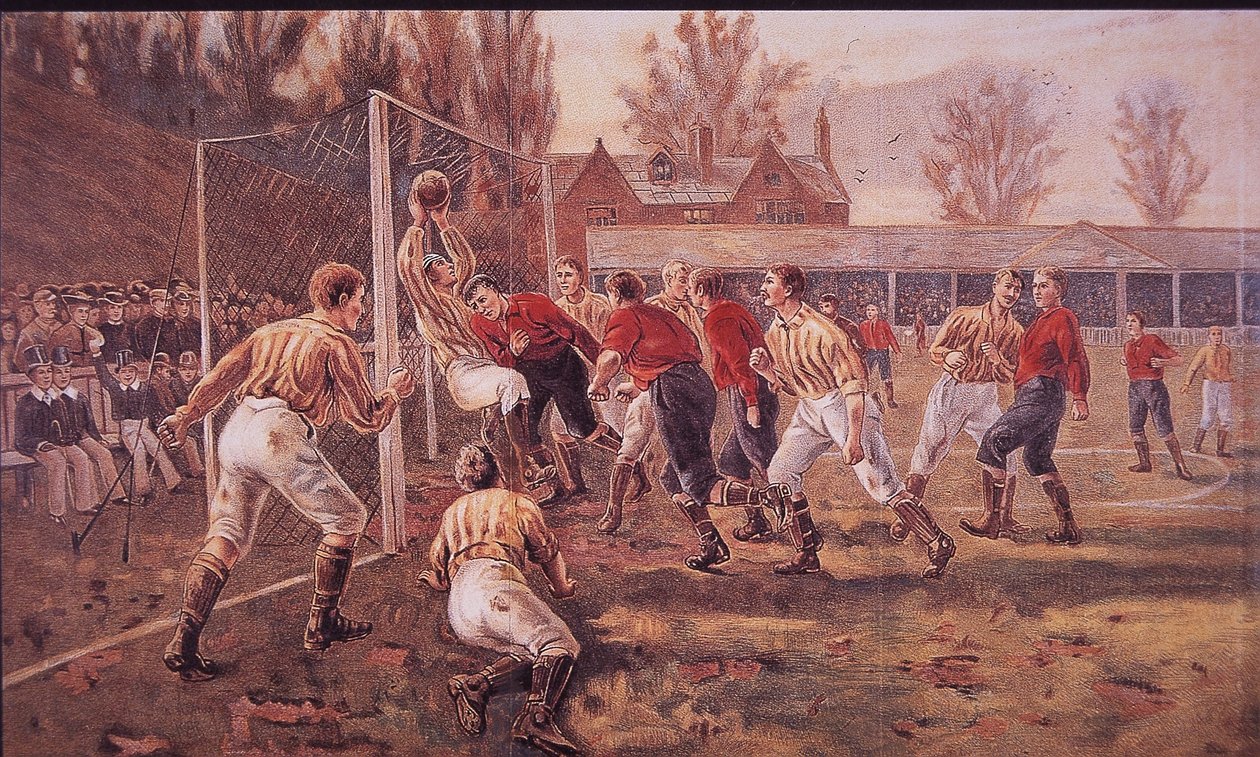 Veřejní školáci hrají fotbal od English School