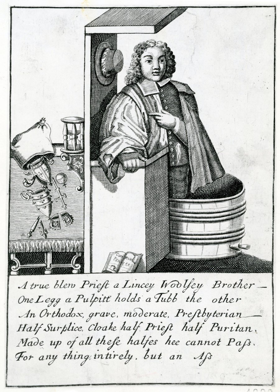 Satira kazatelny, 1689 od English School