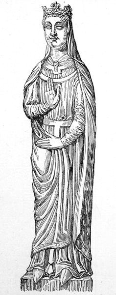Královna Berengaria (asi 1180-1246) (rytina) od English School