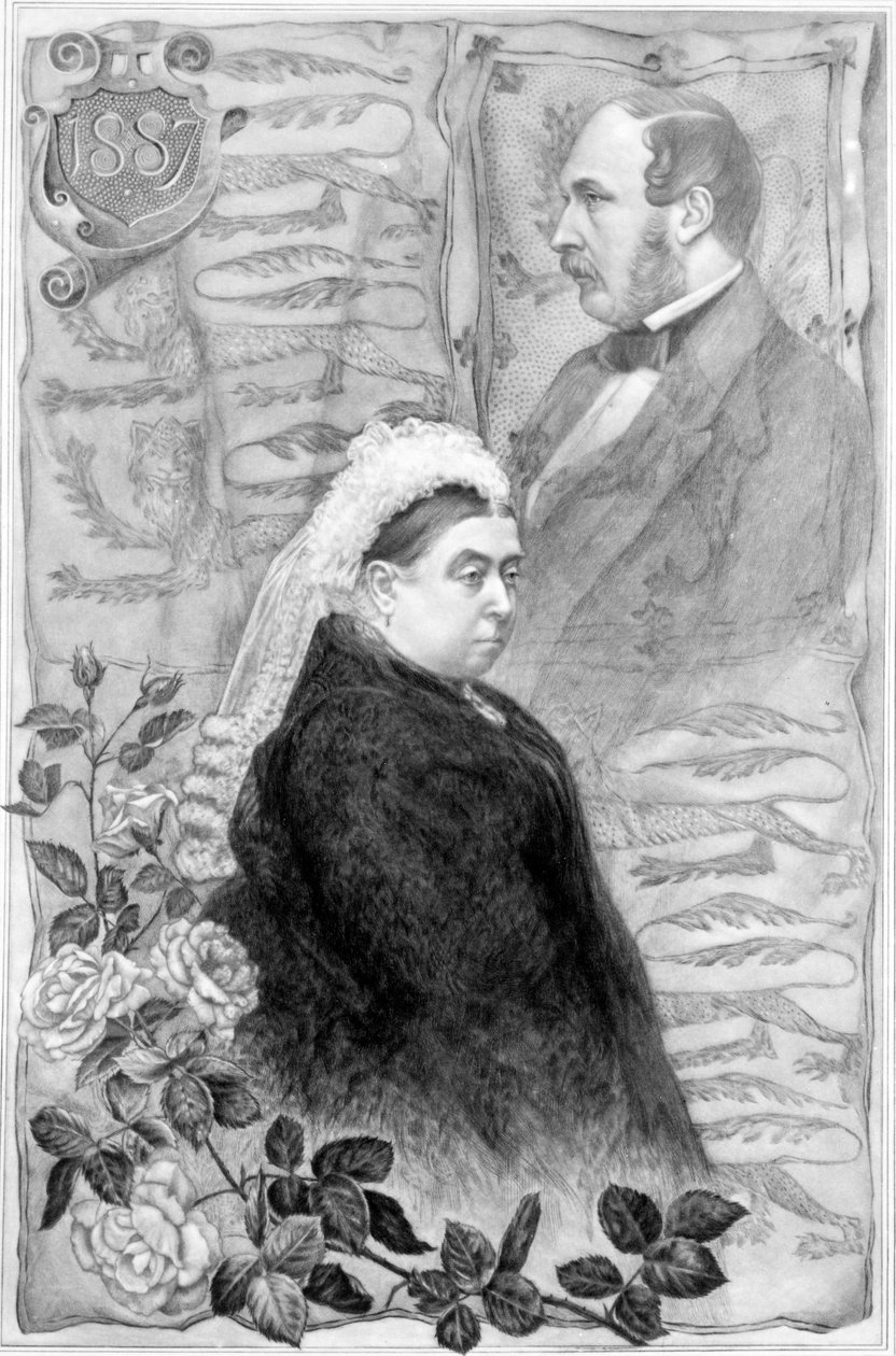 Queen Victorias Golden Jubilee, 1887 (č. rytina) od English School